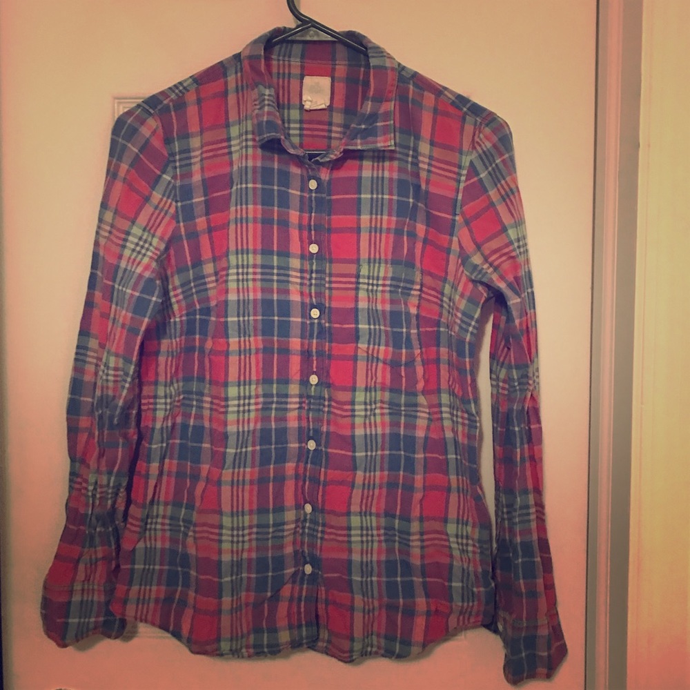 J. Crew Plaid Boy Shirt